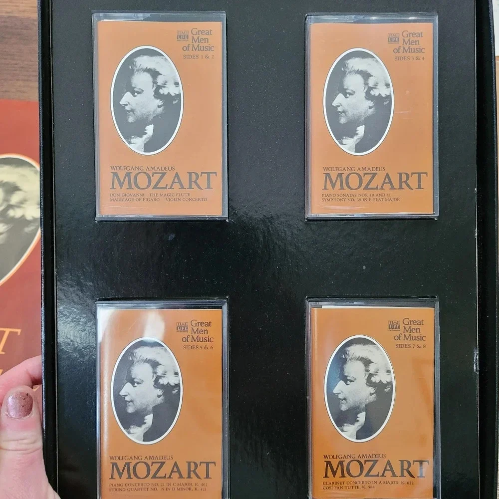 Great Men of Music Wolfgang Amadeus Mozart (4 Cassette Set) Time Life